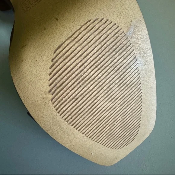 Aldo Priyah 1091435 Chestnut with Wood & Gold Block Heels Women's Size 11 - Picture 13 of 14